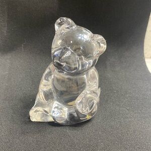 Princess House Crystal Bear 3.5" tall heavy lead Crystal